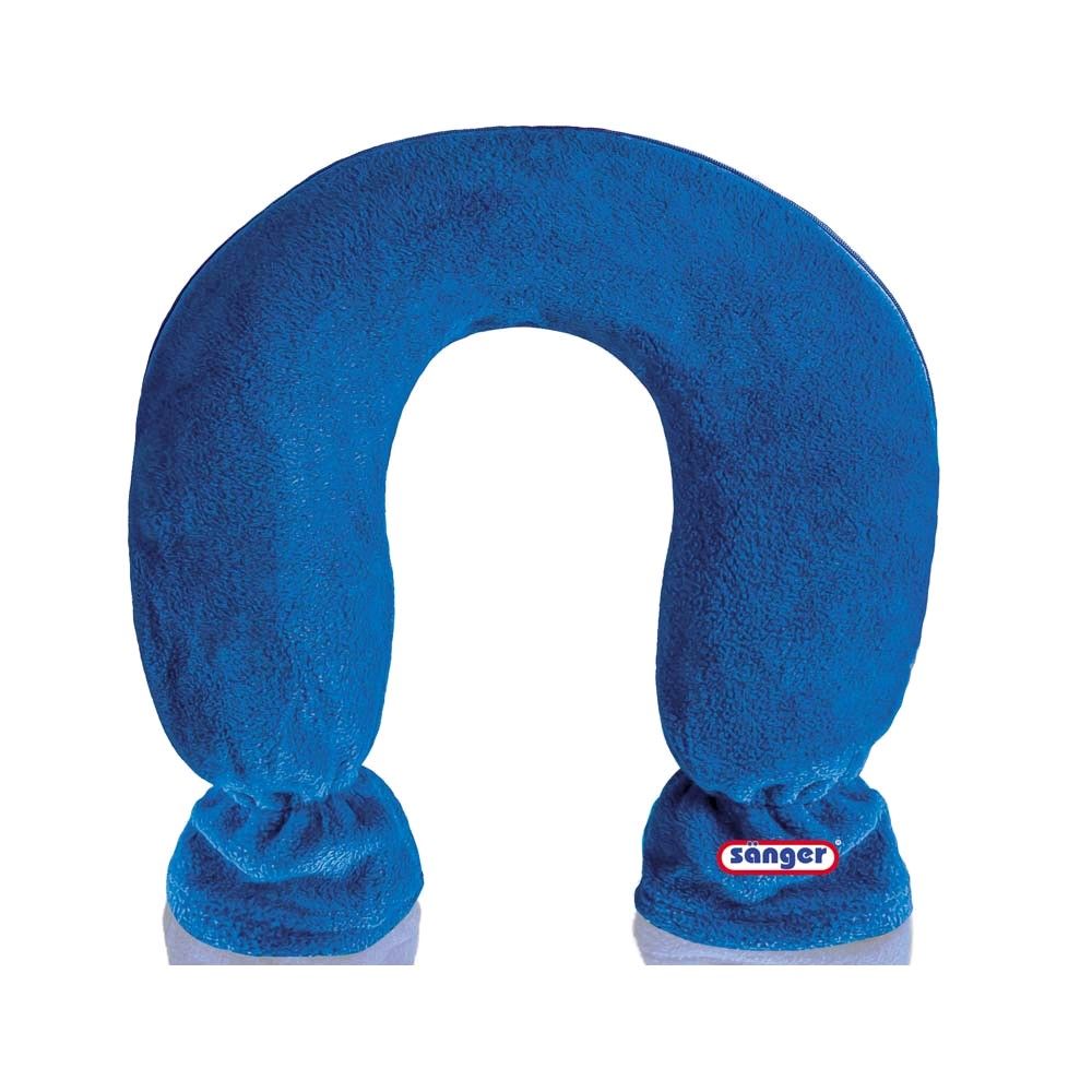 Sänger® Nacken-Wärmflasche Hals-/Schulterbereich, Fleecebezug blau