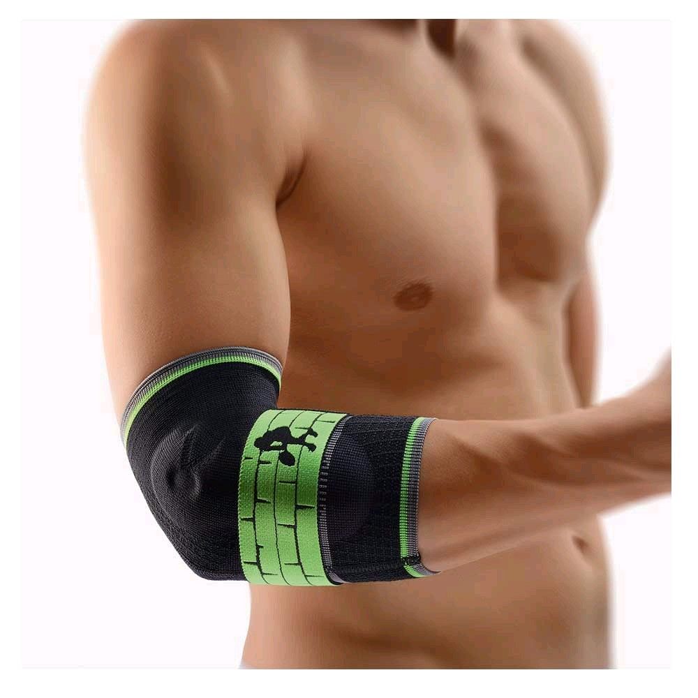 BORT EpiBasic Sport Ellenbogenbandage, small, schwarz-grün