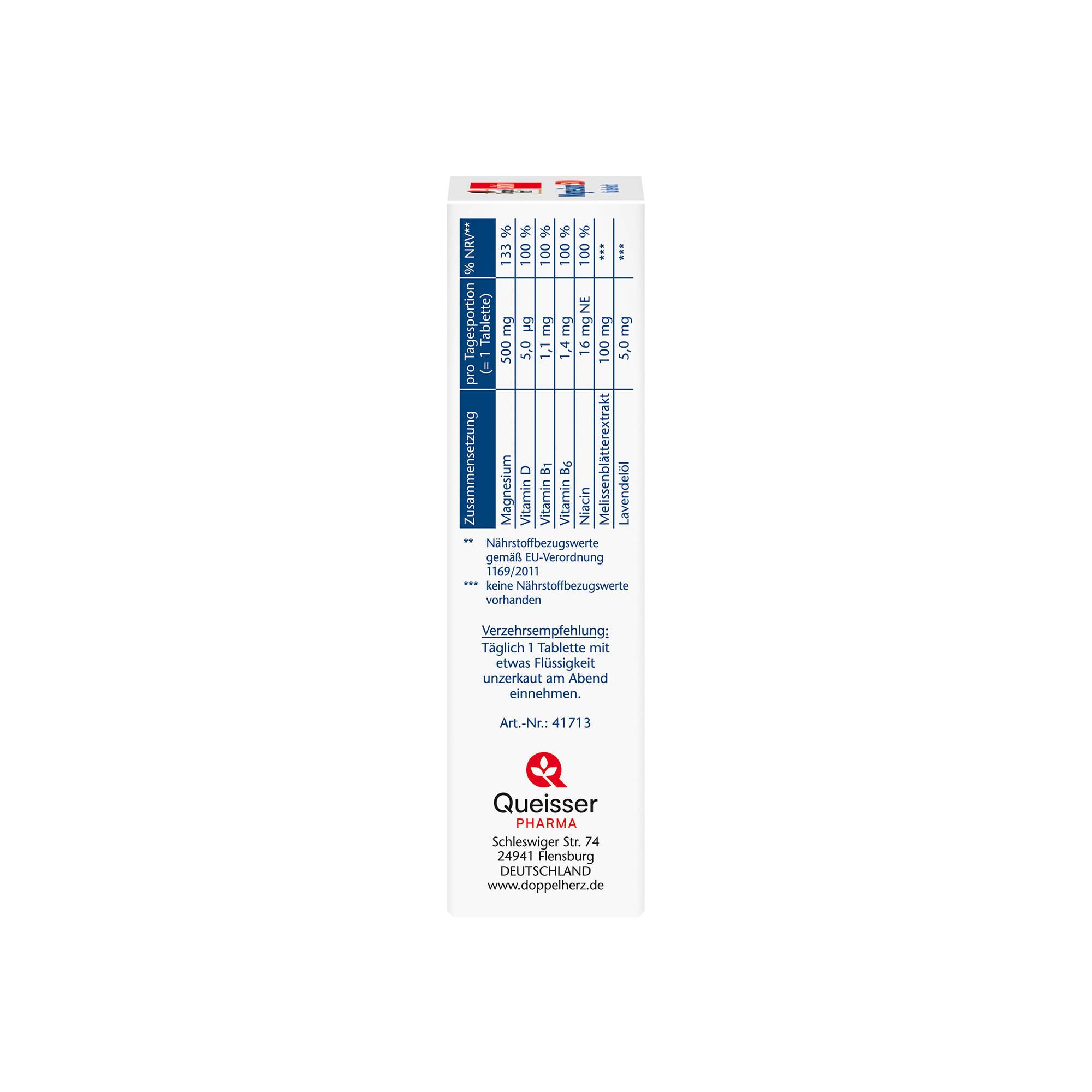 Doppelherz aktiv Magnesium 500 für die Nacht, 30 Tabletten