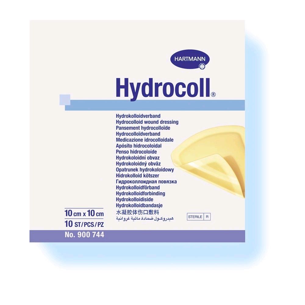 Hartmann Hydrololloid-Verband Hydrocoll, steril, 10 x 10 cm, 10 St.