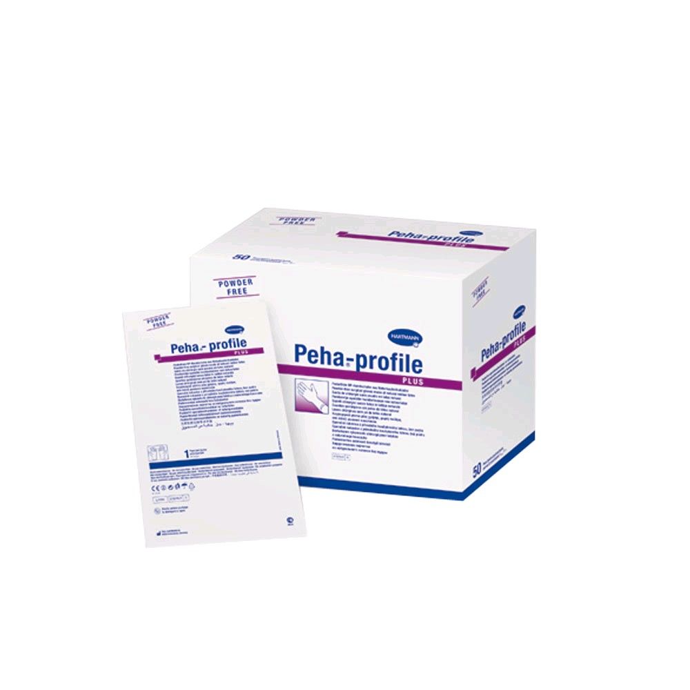 Hartmann puderfreie Latex OP-Handschuhe Peha®-profile plus, 50 Paar