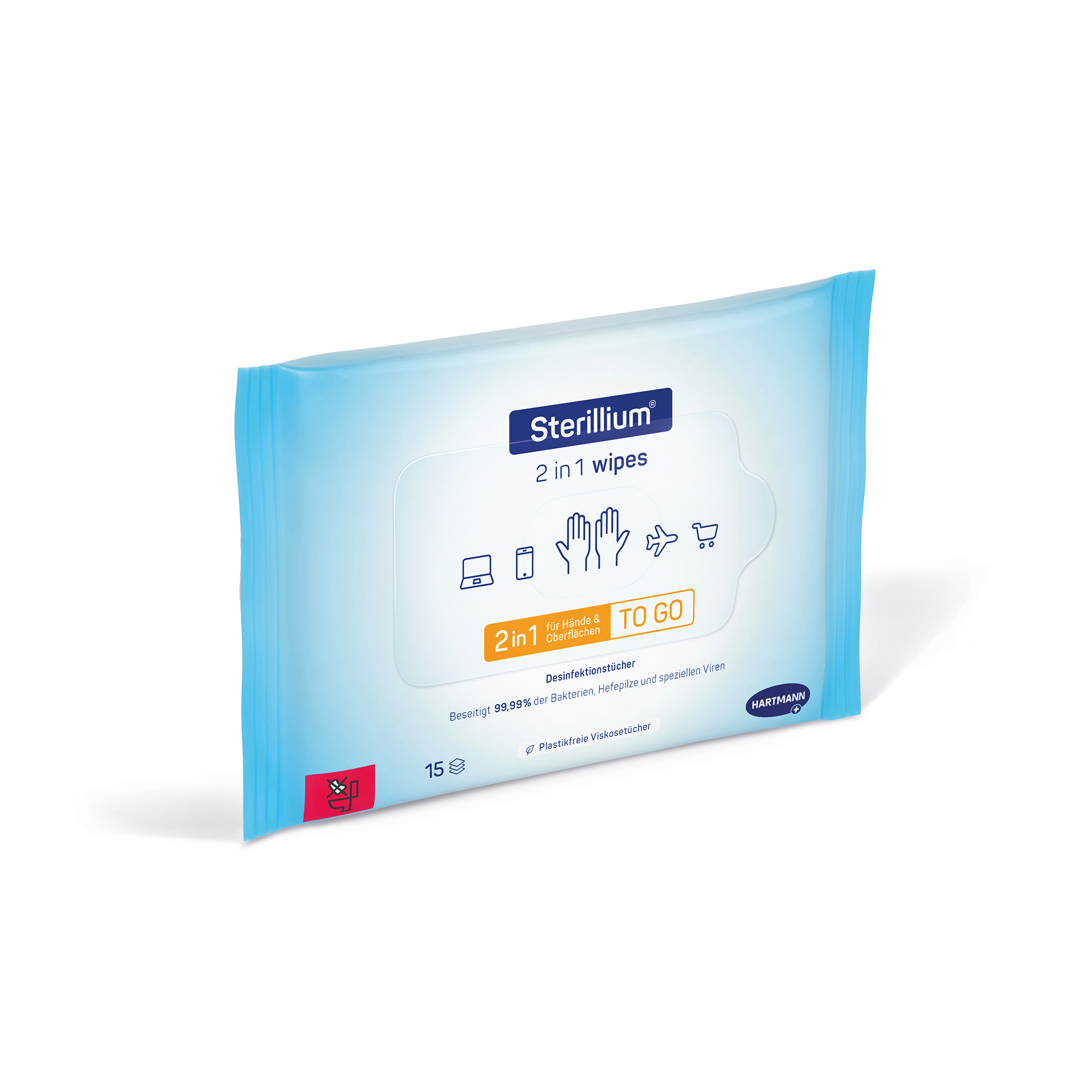 Hartmann Sterillium® 2 in 1 wipes, Hände- und Flächendesinfektionstuch