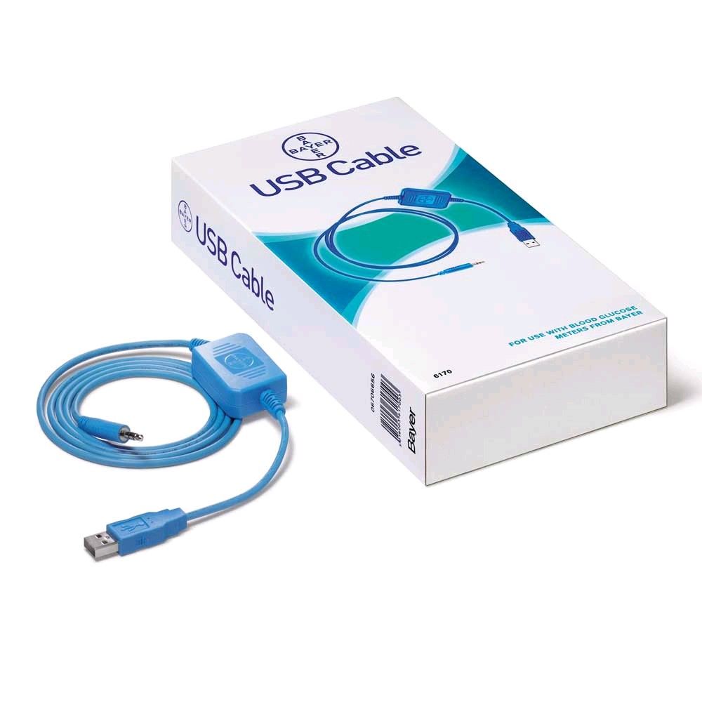Bayer USB Kabel für CONTOUR® Blutzuckermessgeräte, 1 Stück