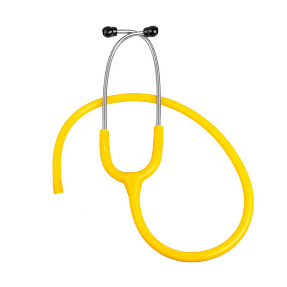 Luxamed Stethoskop-Ohrbügel, Edelstahl, Schlauch, gelb