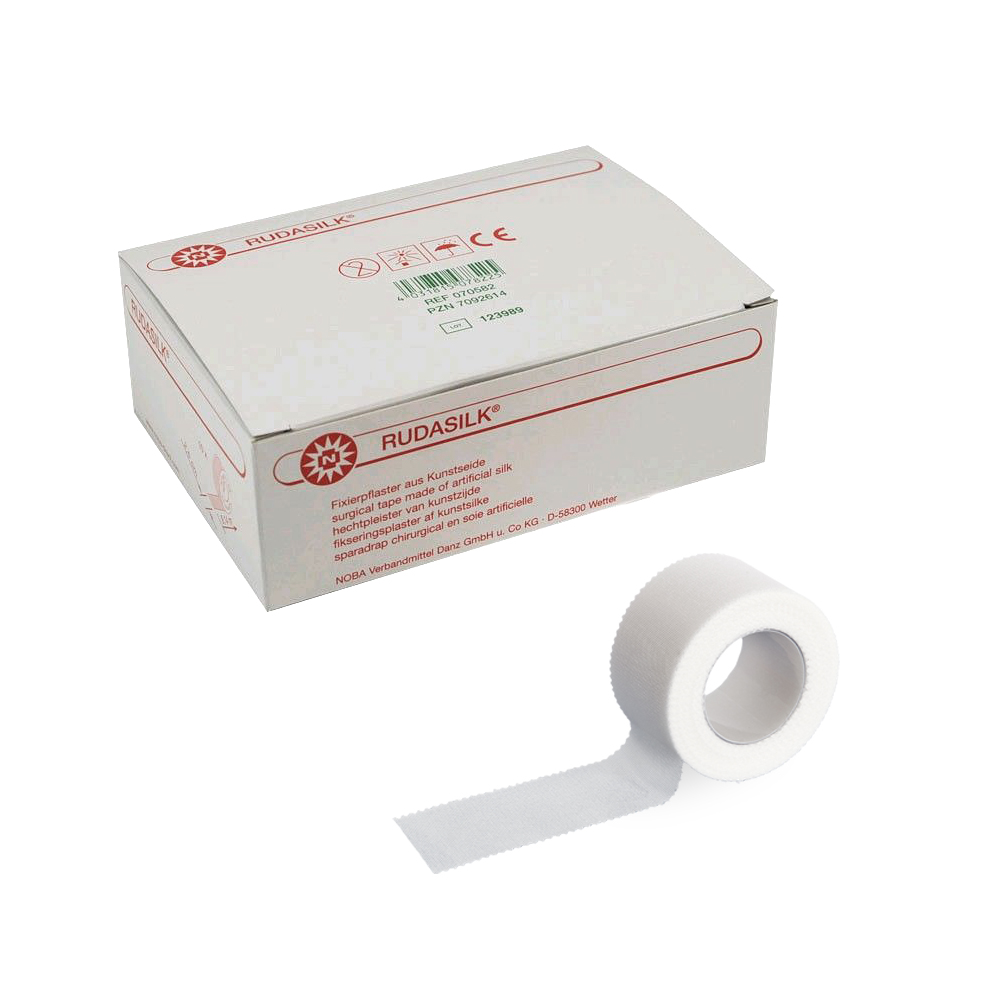 Noba RUDASILK Fixierpflaster, Kunstseide, 9,14 m, 2 Gr., 1 Rolle