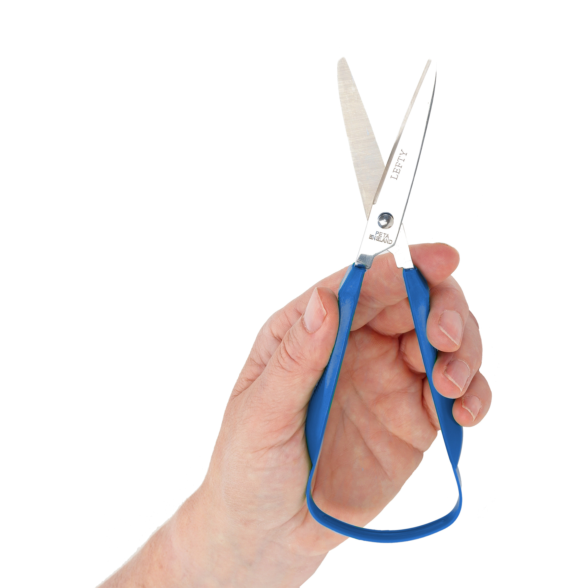 Sundo EASI-GRIP Schere, rund, 4,5 cm, blau, Rechtshänder