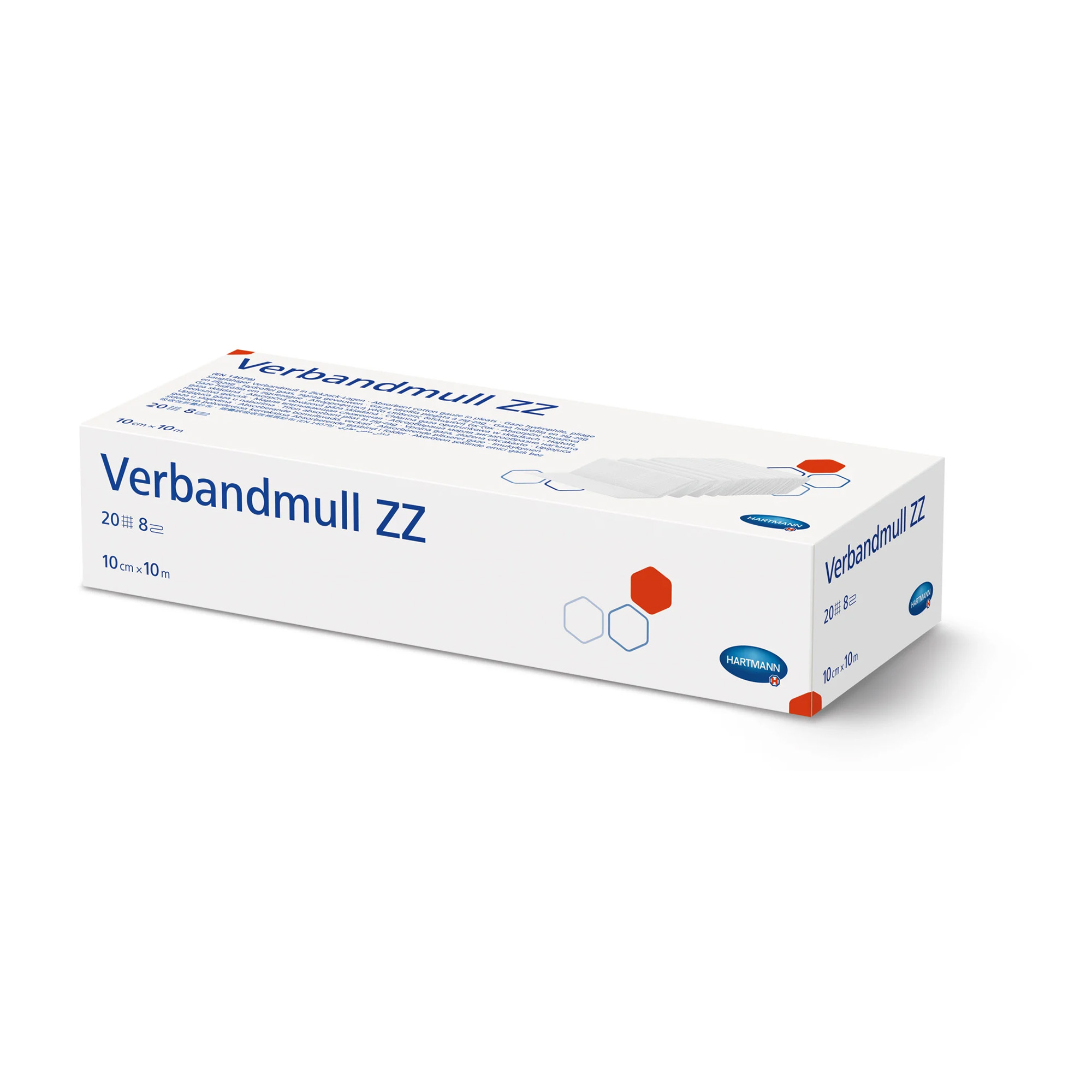 Hartmann Verbandmull ZZ in Zick-zack-Lagen, 1 Stück 10 cm x 10 m