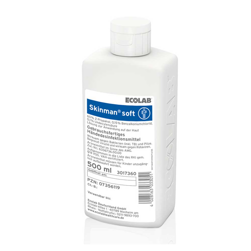 Ecolab Händedesinfektion Skinman Soft, 500 ml