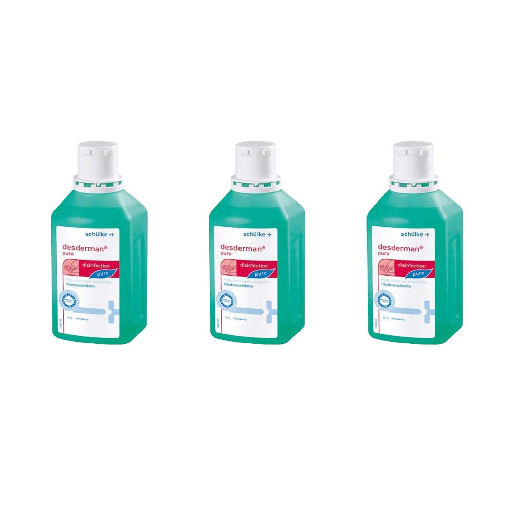 Schülke Desderman® Händedesinfektionsmittel Set, Noroviren, 3x 1000 ml