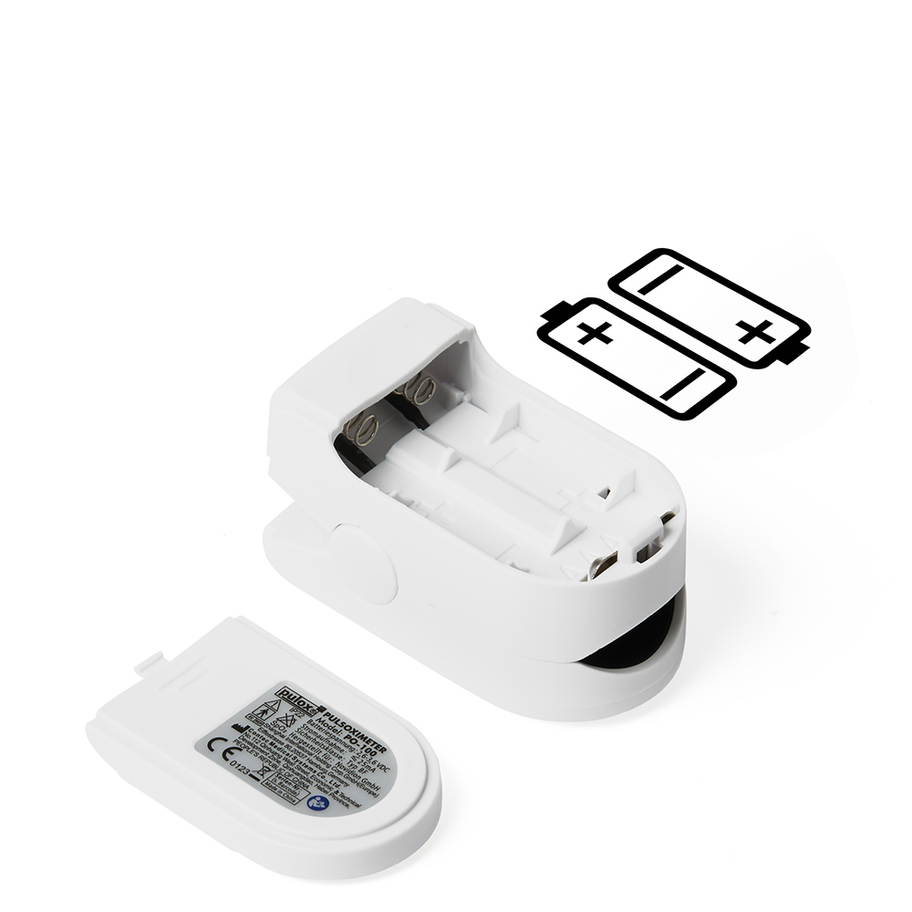 Pulox Finger-Pulsoximeter PO-100 Solo, mit LED-Anzeige, Weiß