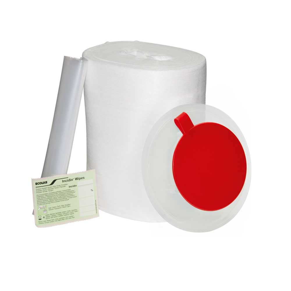 Ecolab Desinfektionstücher Incidin Premium Wipes Hygpack, rot