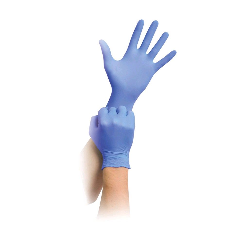 MaiMed solution 100 Nitril-Handschuhe puderfrei, blau-violett, XL