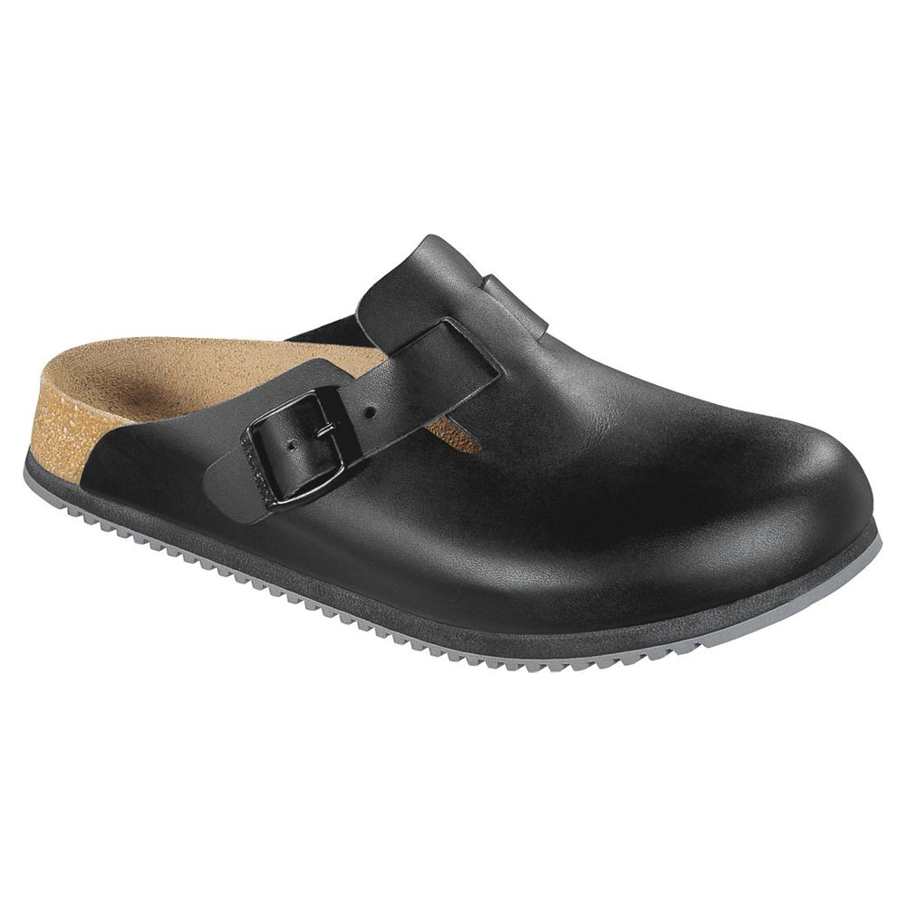 Birkenstock Boston SL Super Grip, Superlaufsohle, schwarz, Gr. 41