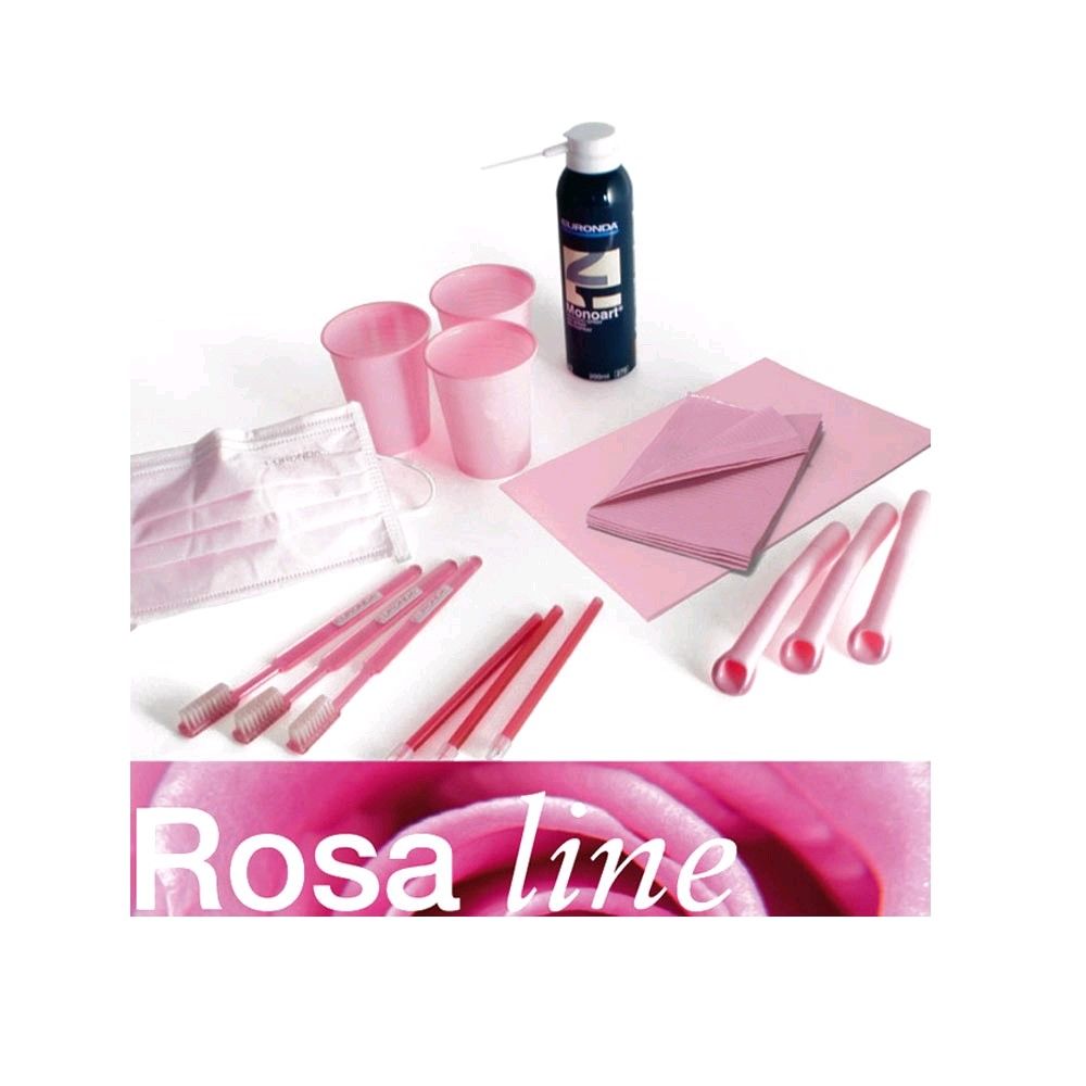 Euronda Monoart Zahnarzt Zubehör, Behandlungsset Rosa line, rosa
