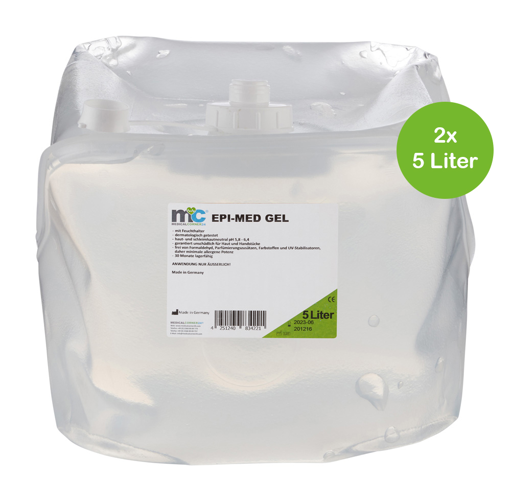 IPL Gel Epimed, IPL Kontaktgel für Haarentfernung, 2 x 5 l Cubitainer