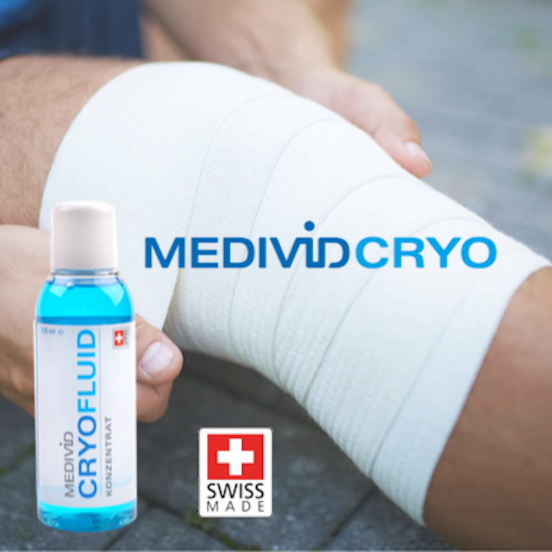 MEDIVID BANDAGE, als Kühl-Bandage, Baumwolle, saugend, 8cmx4m