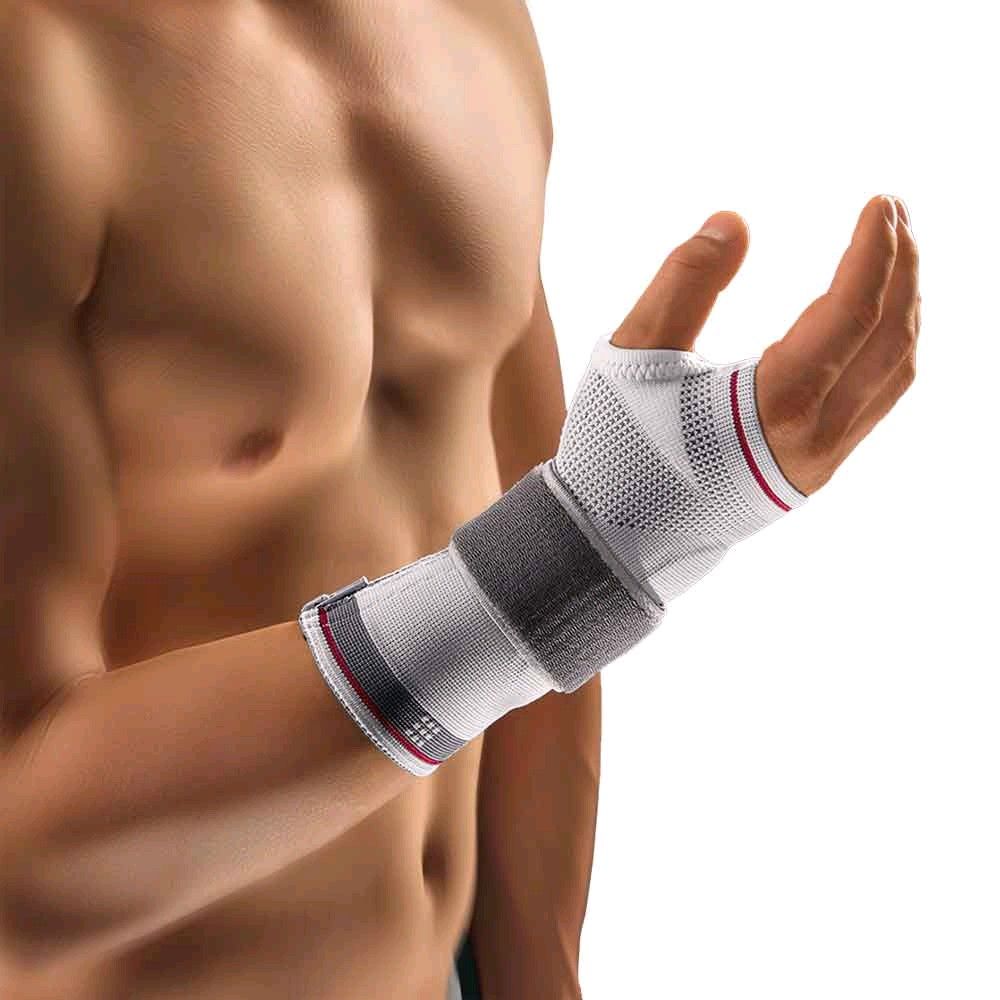 BORT select ManuZip® volar, Handbandage, small, silber, links