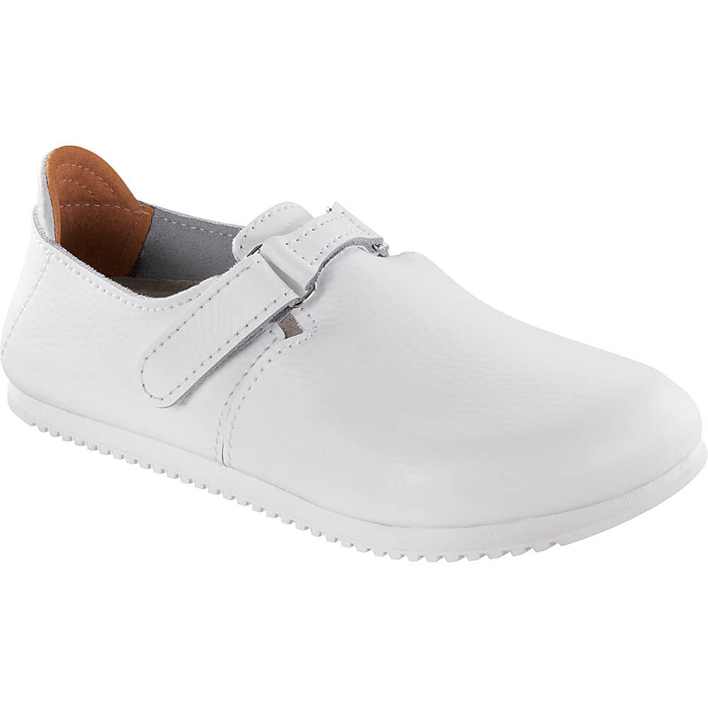 Linz SL Superlaufsohle, Naturleder, Birkenstock, Normal weiß Gr. 45