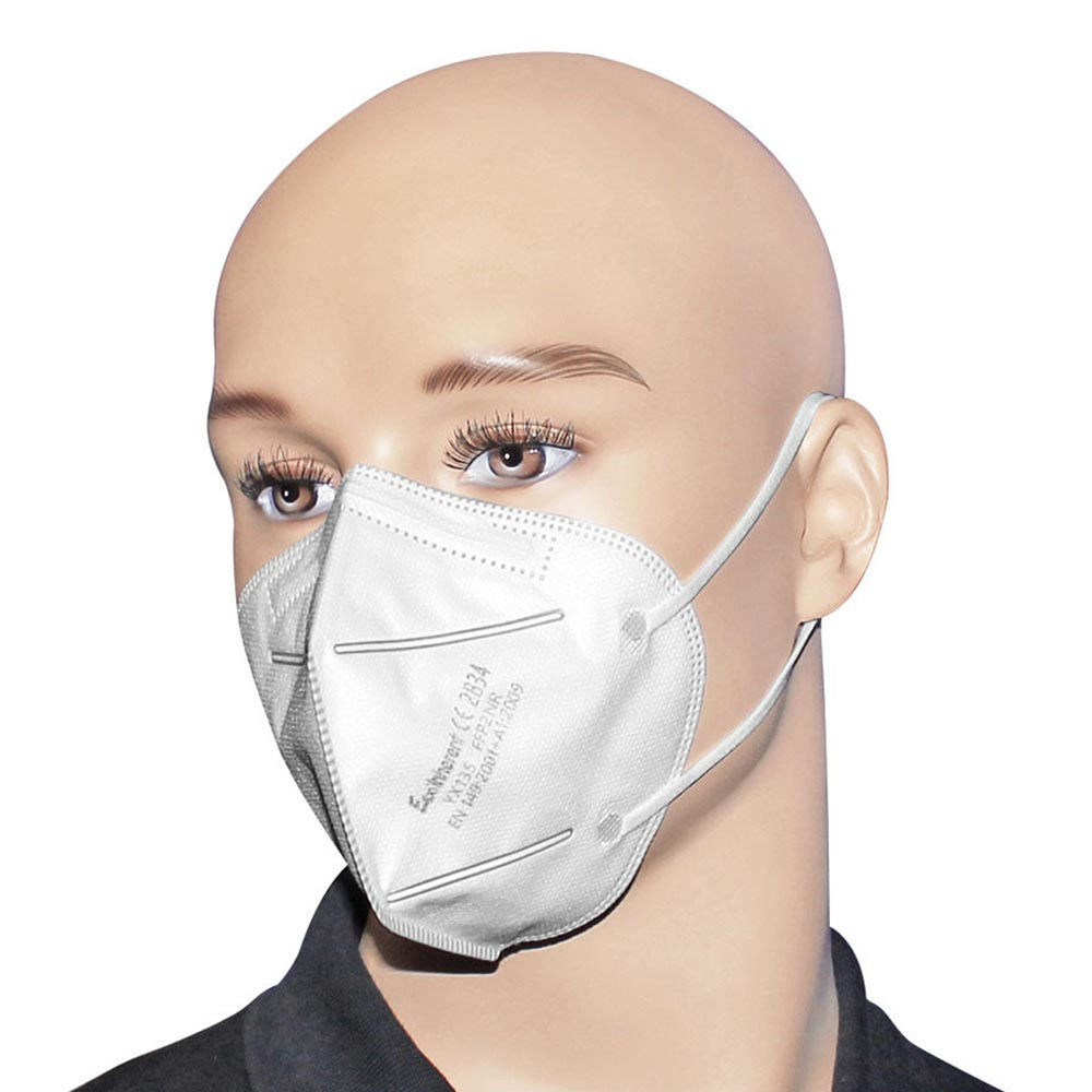 5x FFP2 Mundschutz / Atemschutzmasken, weiß, Modell YX135