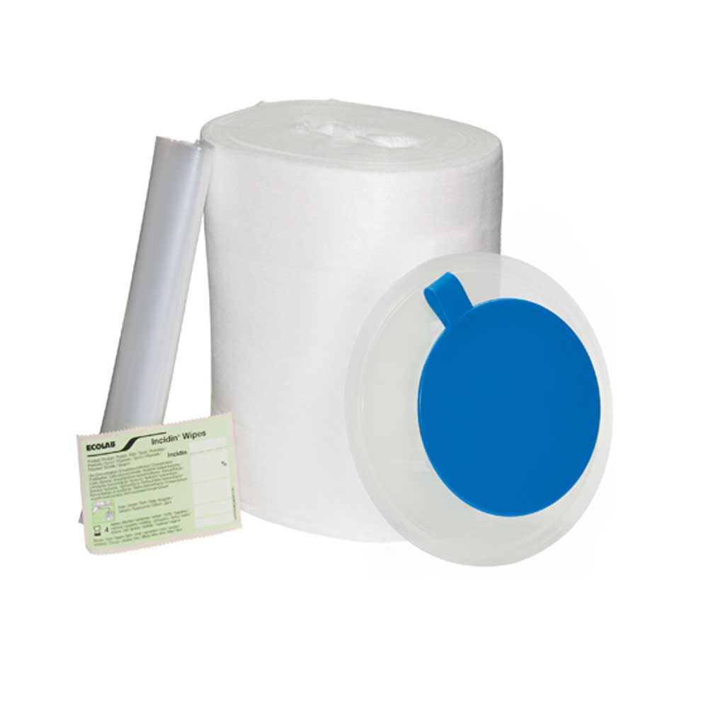 Ecolab Desinfektionstücher Incidin Premium Wipes Hygpack, blau