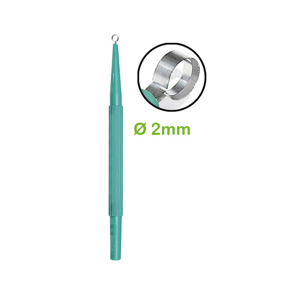 Kai Medical Einweg Hautkürette, einseitig scharf, präzise, 2mm, 1St