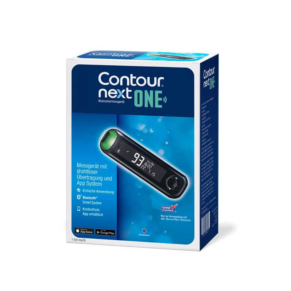 Ascensia Blutzuckermessgerät CONTOUR NEXT ONE SET Set, mmol/L