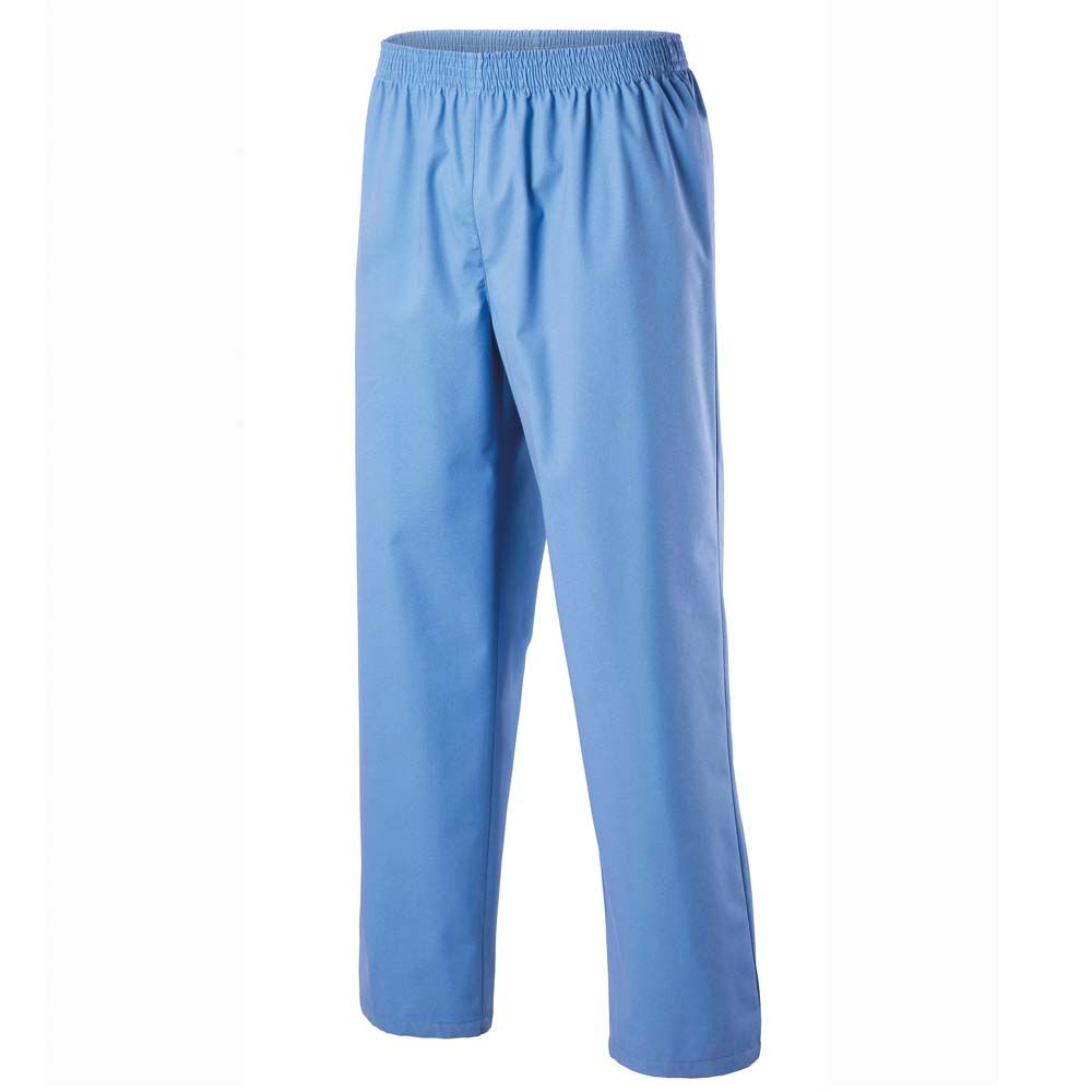 Exner Unisex OP-Hose, Gesäßtasche, Gummizug, light blue, XS