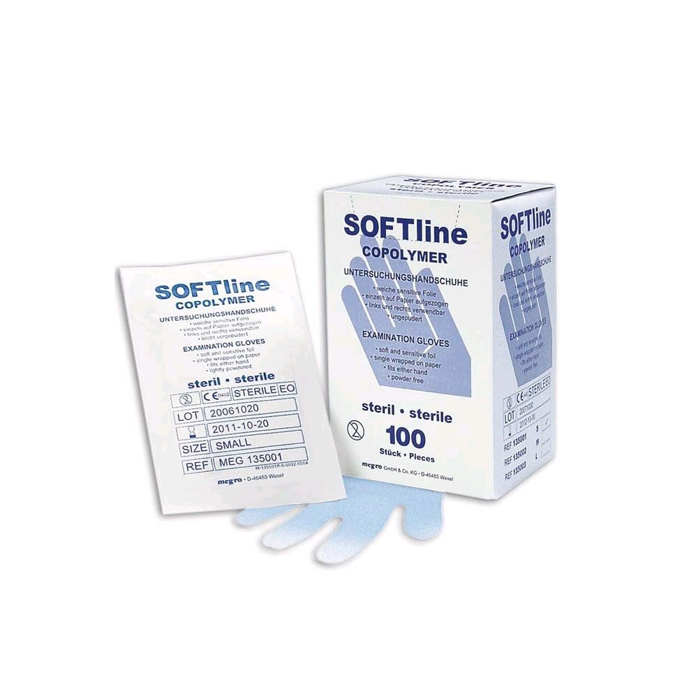 SOFTline Copolymer Handschuhe steril, 100 St., Gr. L