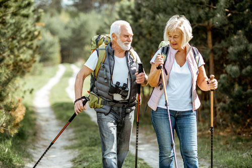 Inkontinenzhosen im Alltag beim Wandern