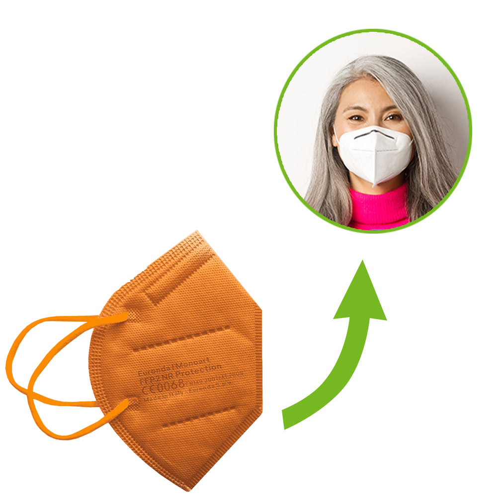 Monoart FFP2 Atemschutzmasken von Euronda, 10 St., orange