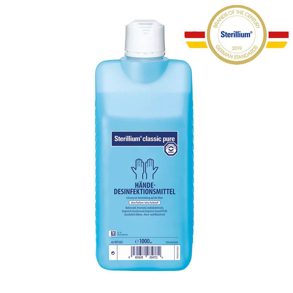 Sterillium classic pure Händedesinfektionsmittel von Bode, 1.000 ml