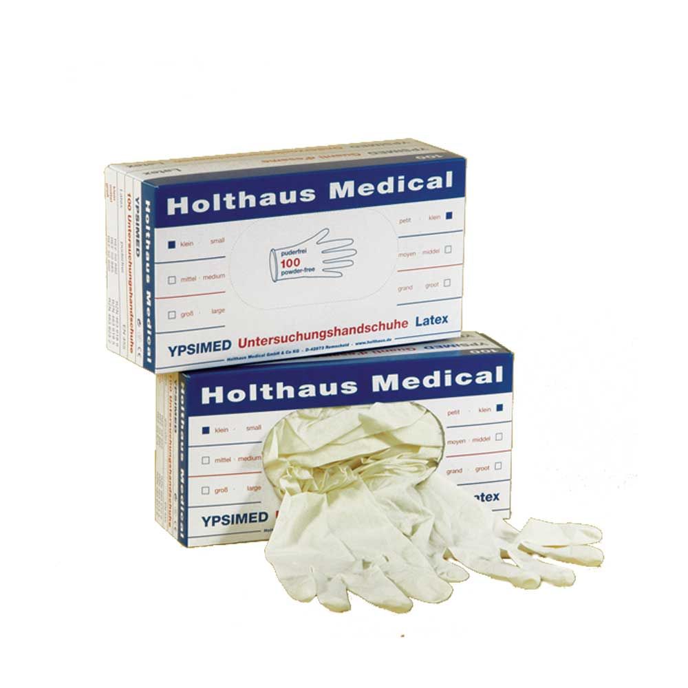 Holthaus Medical YPSIMED Latexhandschuhe, puderfrei, 100 Stück