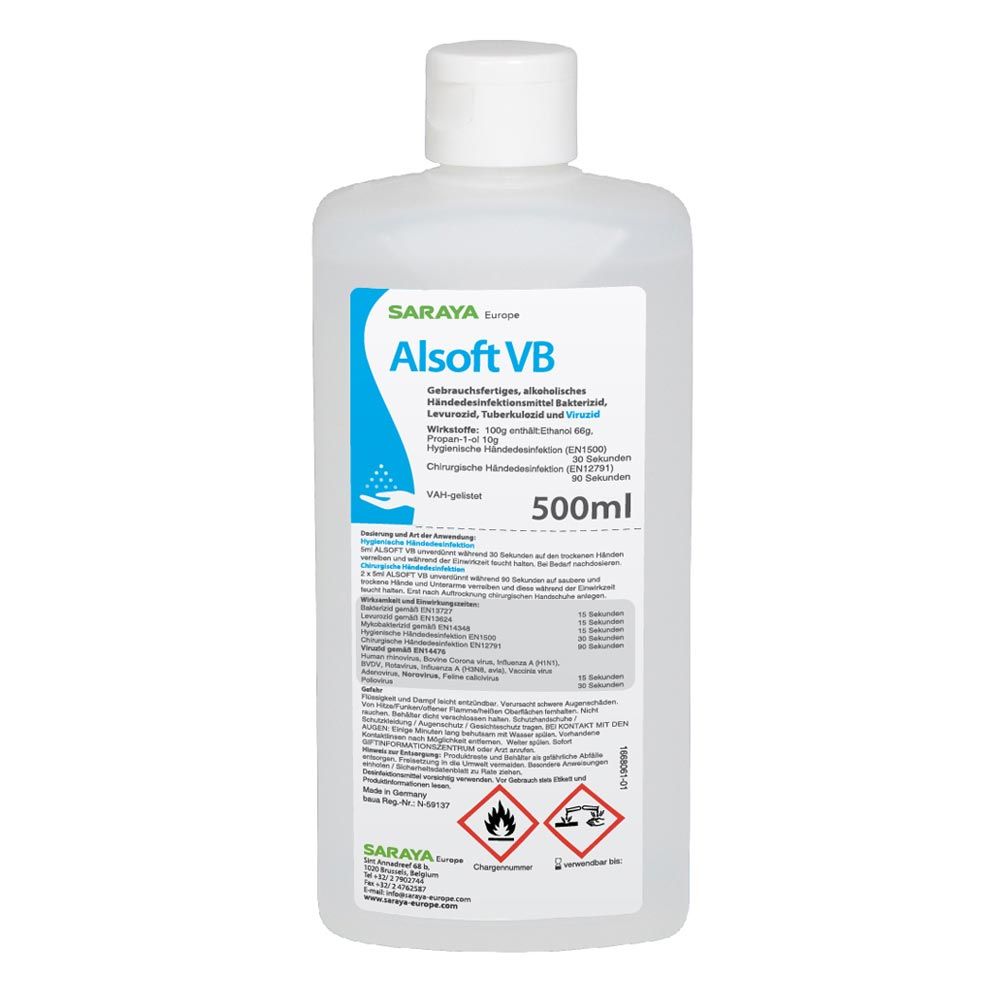 Saraya Alsoft VB Händedesinfektionsmittel, alkoholisch, 2 Gr.