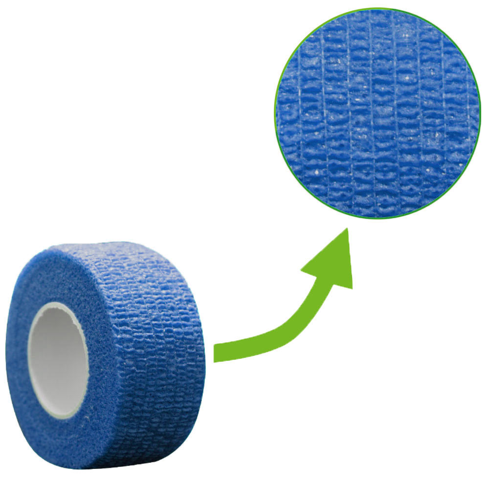 MC24® Fingertape color, kohäsiv, 2,5cmx4,5m, blau, 5St