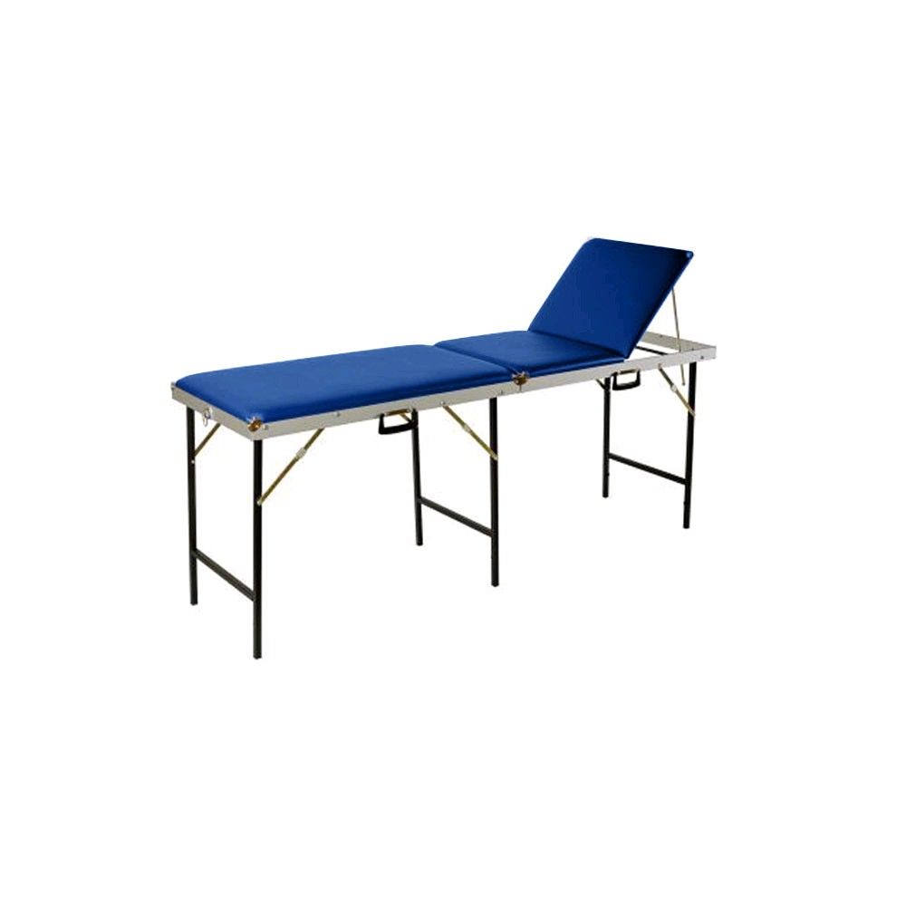 Mobile Behandlungsliege, Koffermassagebank 3-teilig, 56 cm, hellblau
