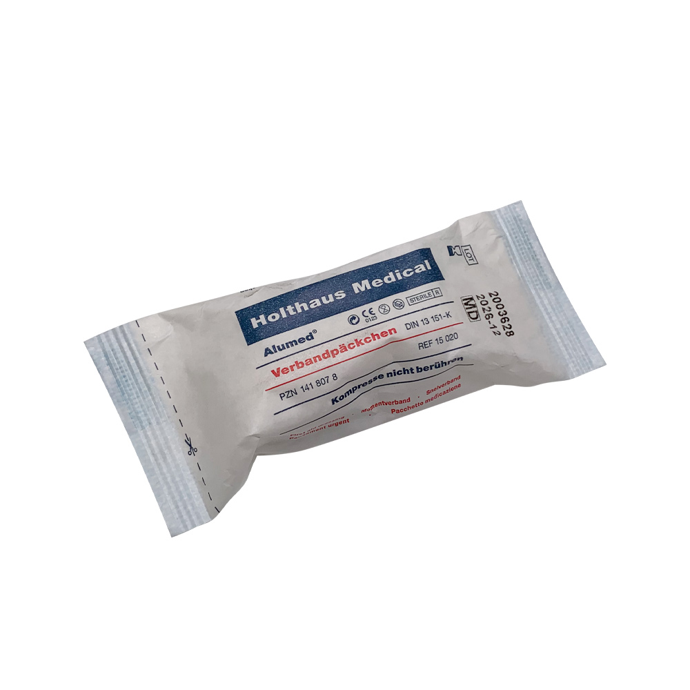 Holthaus Medical Alumed® Verbandpäckchen mit Kompresse, steril, Größen