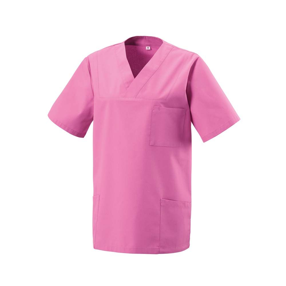 Exner Schlupfkasack, V-Ausschnitt, Brust-/Seitentaschen, hotpink, XL