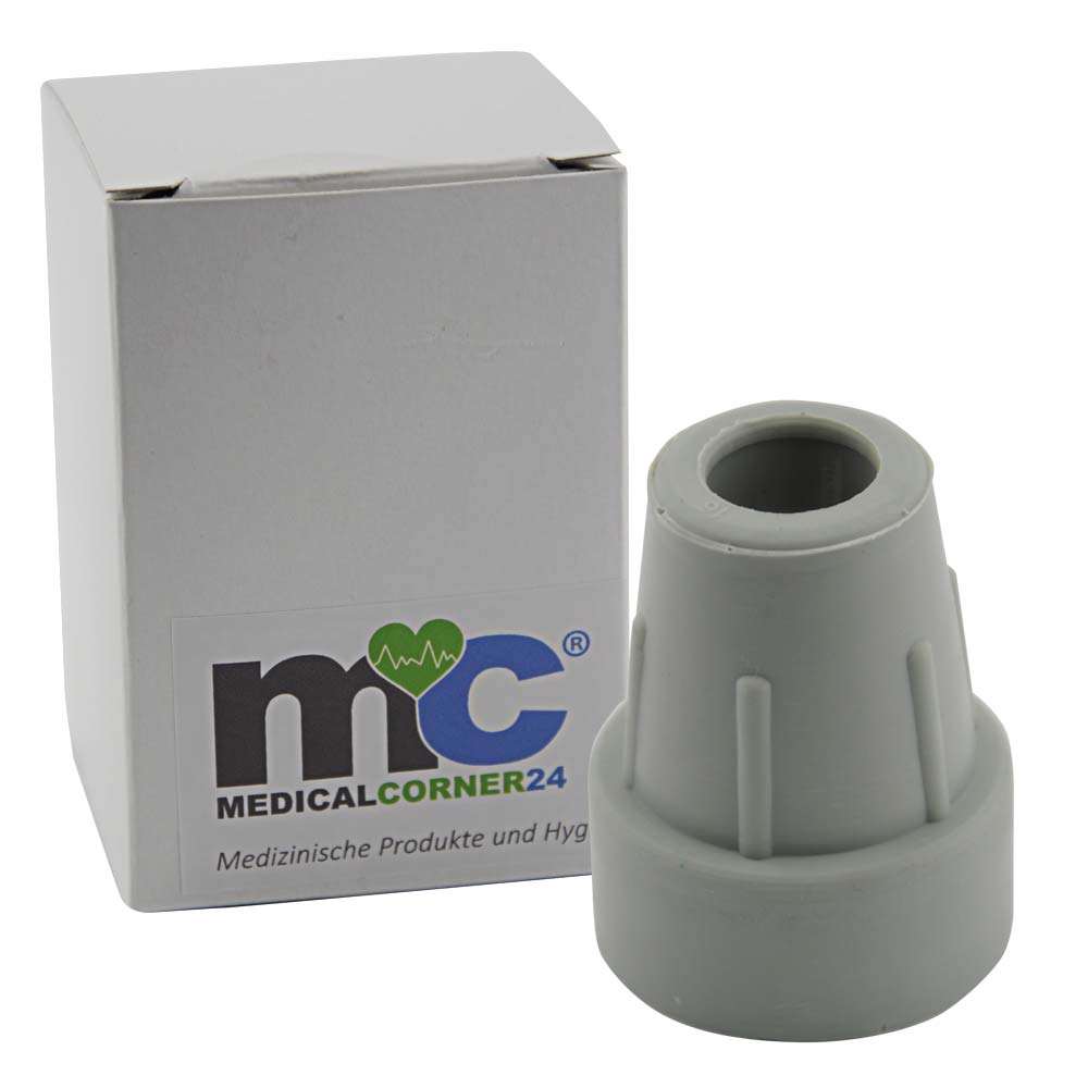 MC24® Krückenkapsel, rutsch- und abriebfest, grau, 22 mm