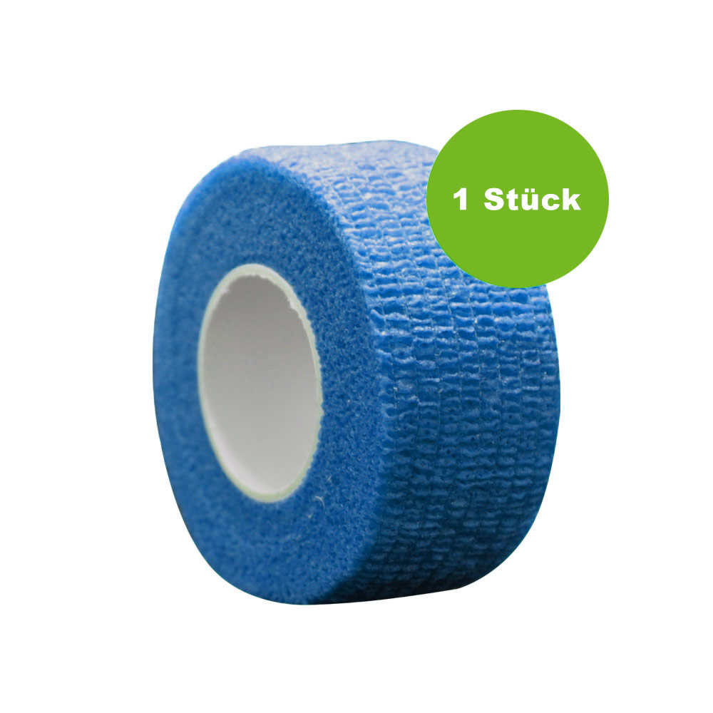 MC24® Fingertape color, kohäsiv, 2,5cmx4,5m, blau, 1St