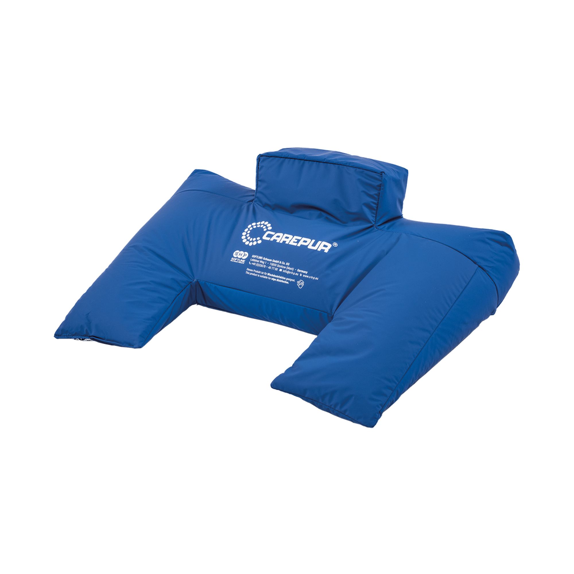 SHP CAREPUR Semi-Fowler-Kissen M, blau, 65 x 50 x 15 cm