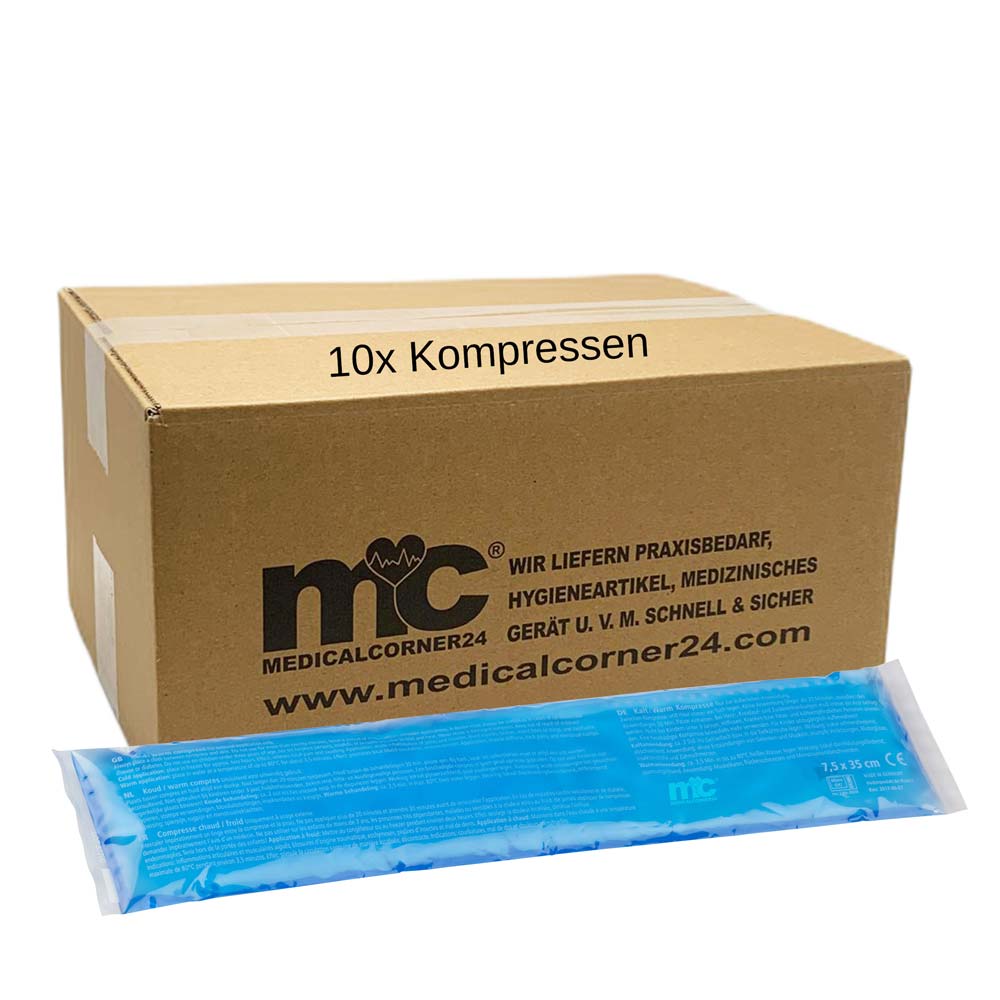 MC24 Kalt Warm Kompresse, Gel, Mikrowellen geeignet, 7,5x35 cm, 10 St.