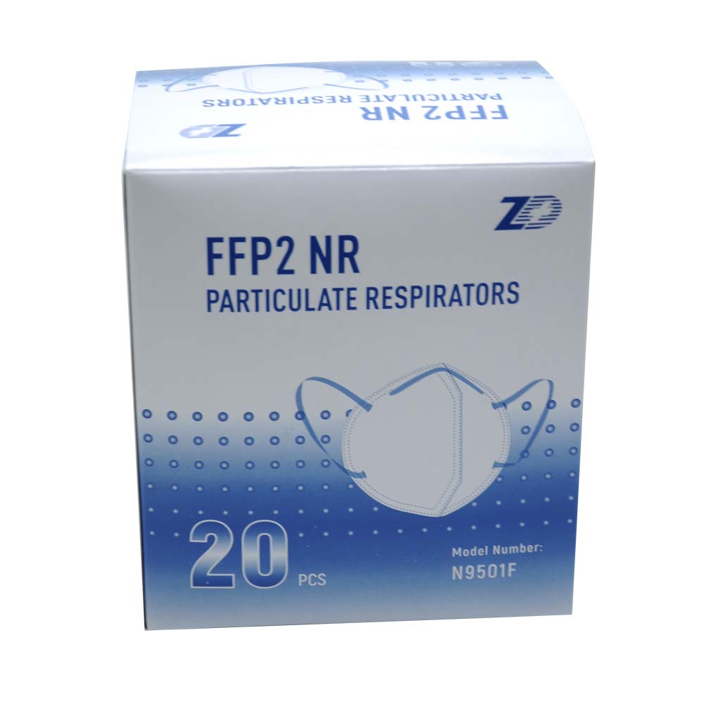 FFP2 Atemschutzmaske, ohne Ventil, von Noba, 20 Stück