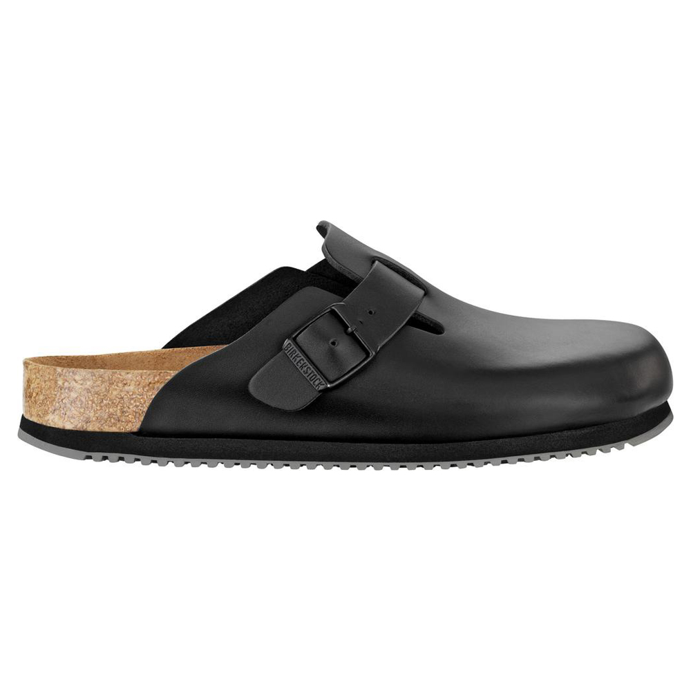 Birkenstock Boston SL Super Grip, Superlaufsohle, schwarz, Gr. 39