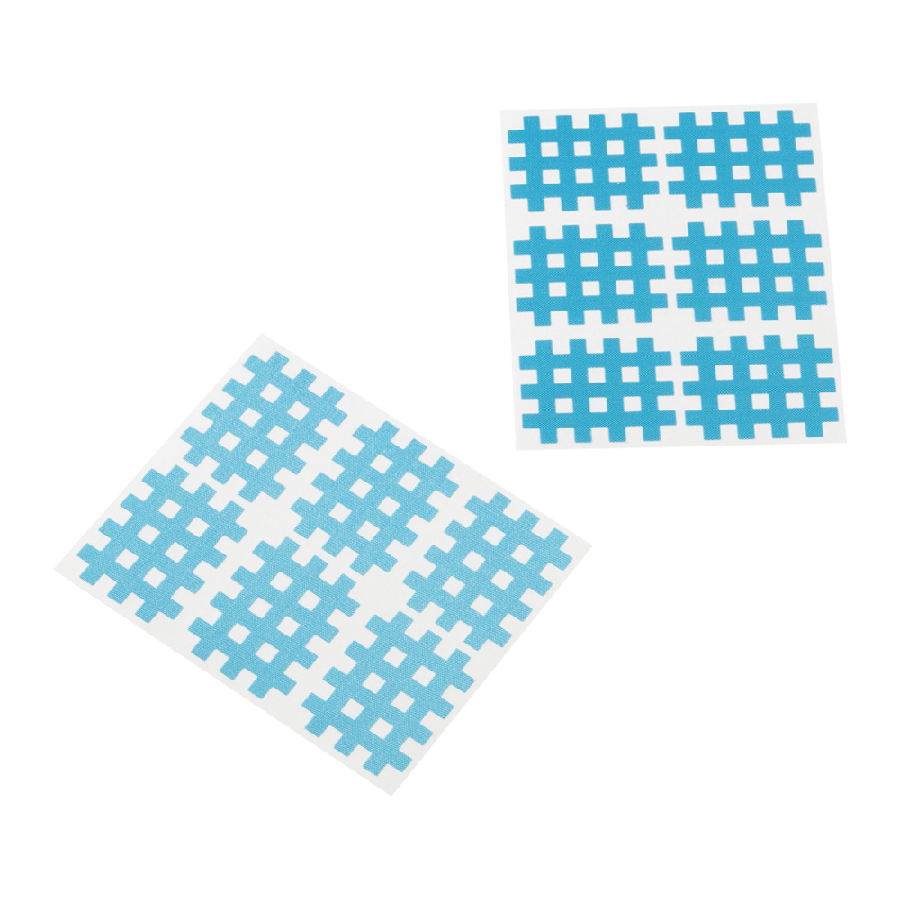 Cross Tape, Cross Patch, Gittertape, 3,6x2,8cm, 10 Bögen à 6 St, blau