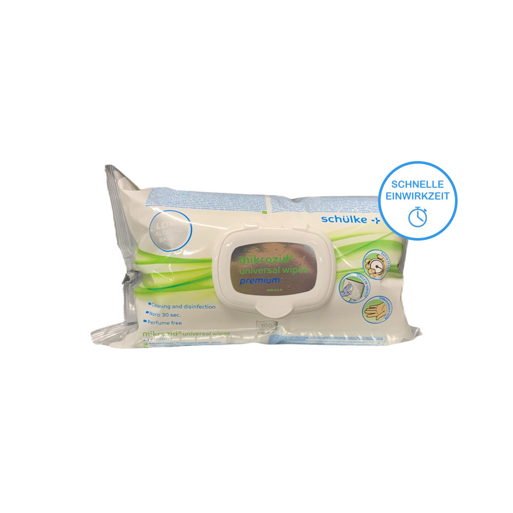 Schülke mikrozid® universal wipes, Schnell-Desinfektionstücher, 100 St
