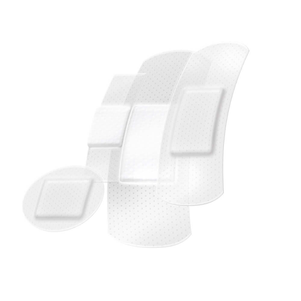 Pflasterstrips-Box, Pflaster, halbtransparent, von Lifemed®, 40 Stück