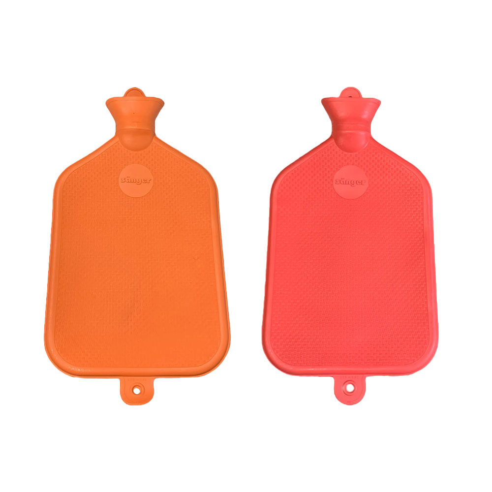 Gummi-Wärmflasche von Sänger, glatt, 3 Liter, verschiedene Farben