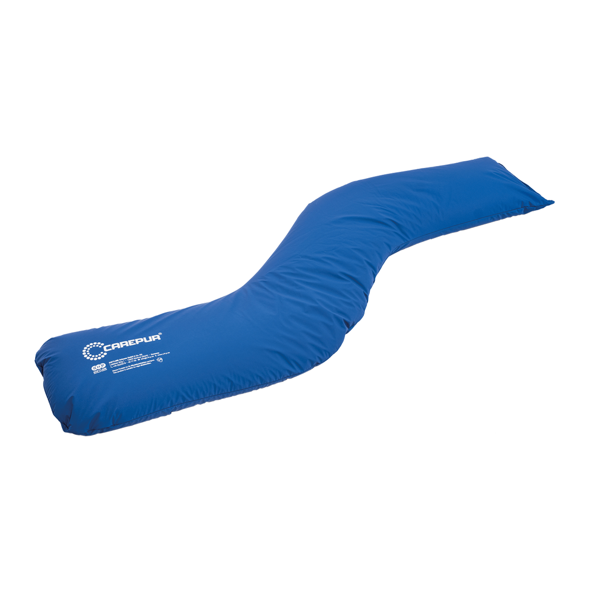 SHP CAREPUR Seitenlagerungskissen M (-15% Füllung), blau, 180 x 31 cm