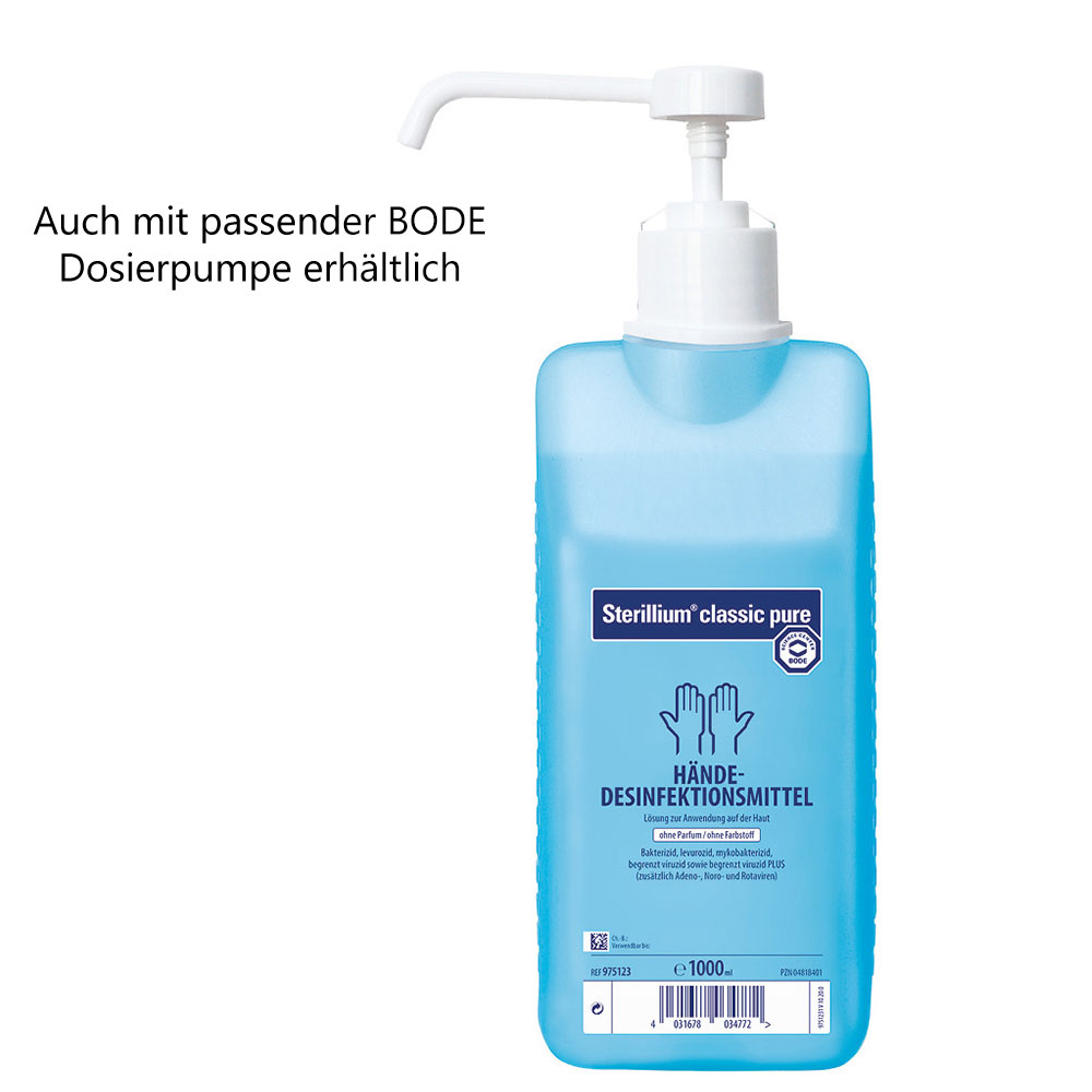 Sterillium classic pure Händedesinfektionsmittel von Bode, 1.000 ml