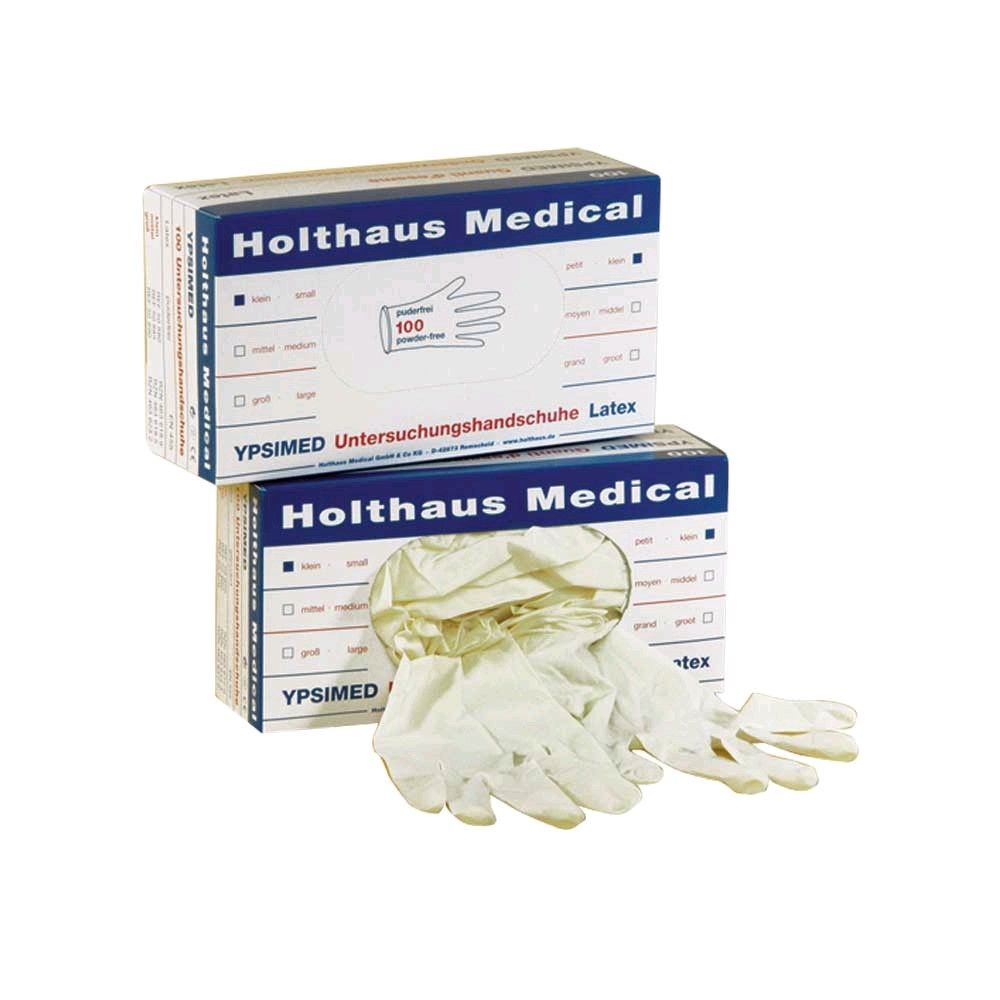 Holthaus Medical YPSIMED Latexhandschuhe, puderfrei, 100 Stück, Gr. L